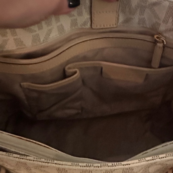 Michael Kors Beige Logo Tote - Picture 4 of 4